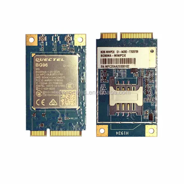 LTE Cat M1/Cat NB1/EGPRS QUECTEL-modul med global dekning BG96 Mini PCIe med SIM-kortspor