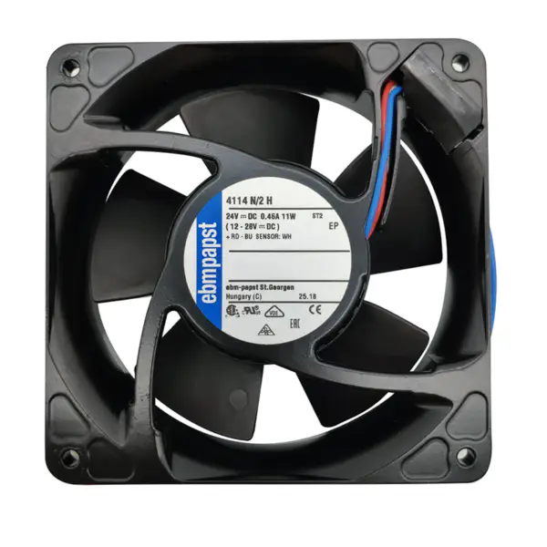 Ebm papst 4114N/2H 4114N/2H6P 120 * 120 * 38mm 24V 11W Axiall Fan Invertervifte brukt til medisinsk instrument 4114N/2H3P-309