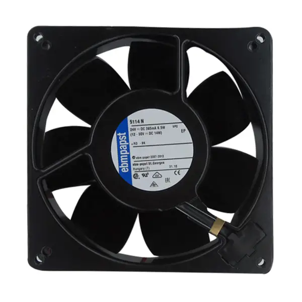 TYP 5114N 24V 9,5W EBM-PAPST 135*135*38 MM høytemperaturbestandig vifte
