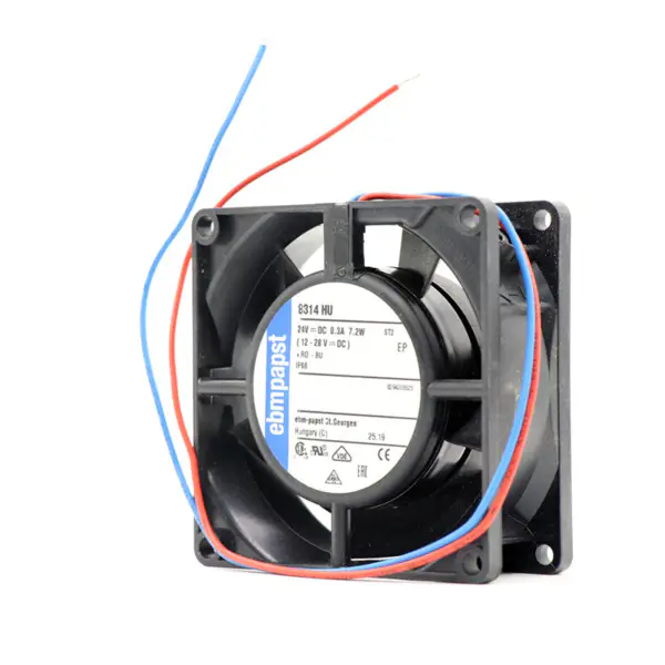 8314HU ebmpapst-vifte 8032 24V 6W 8cm kjølevifte med inverter Variabel padleregulator kjølevifte