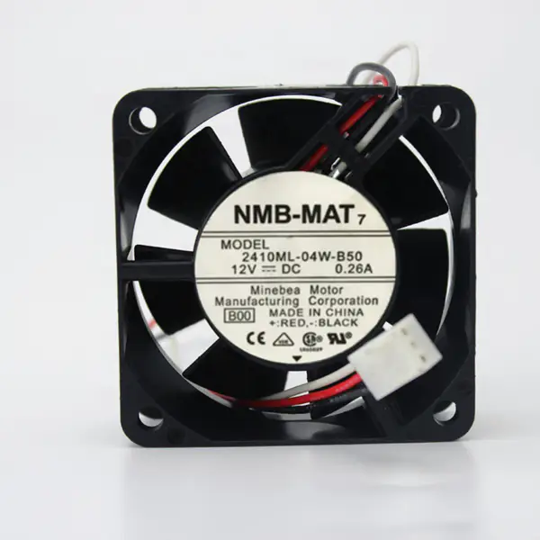 2410ML-04W-B59 12 V 0,26 A Original NMB-MAT 6025 dobbel kulevifte 6 cm