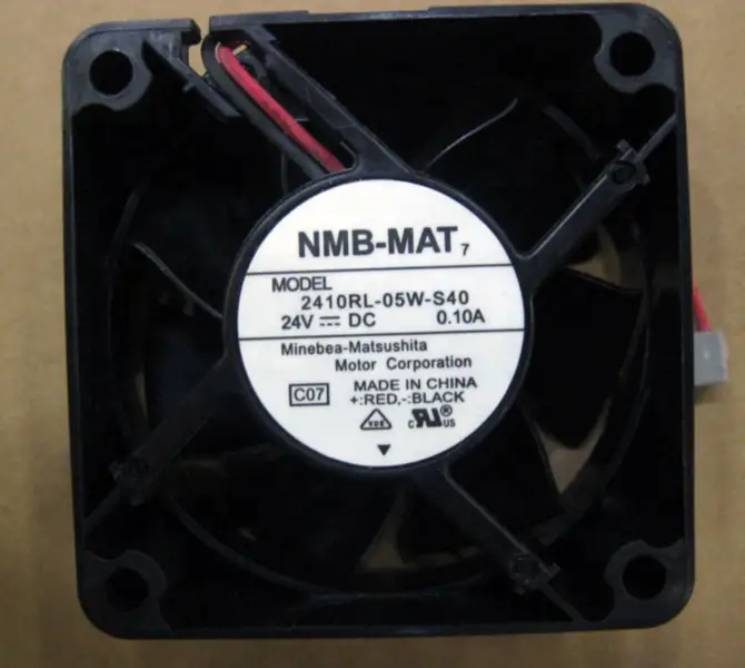 NMB-MAT 2410RL-05W-S40 DC 24V 0.10A 6025 2-wire inverter fan