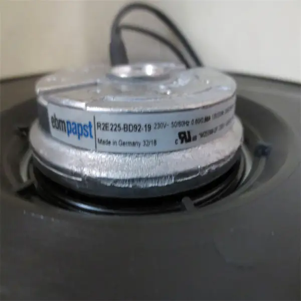 Original ebmpapst R2E225-BD92-19 225mm 230V 200W IP44 Ball Bearing Inverter Centrifugal Cooling Fan