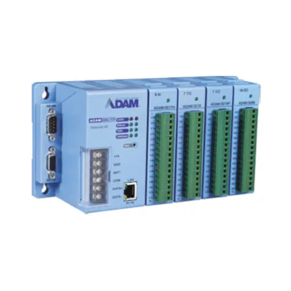 Advantech ADAM-5510KW/TCP-AE 4-slot SoftLogic-kontroller med Ethernet