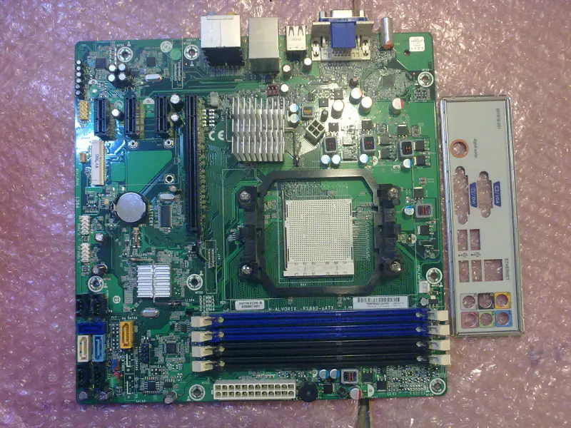 HP H-ALVORIX RS880-uATX P6710F PC 620887-001 hovedkort