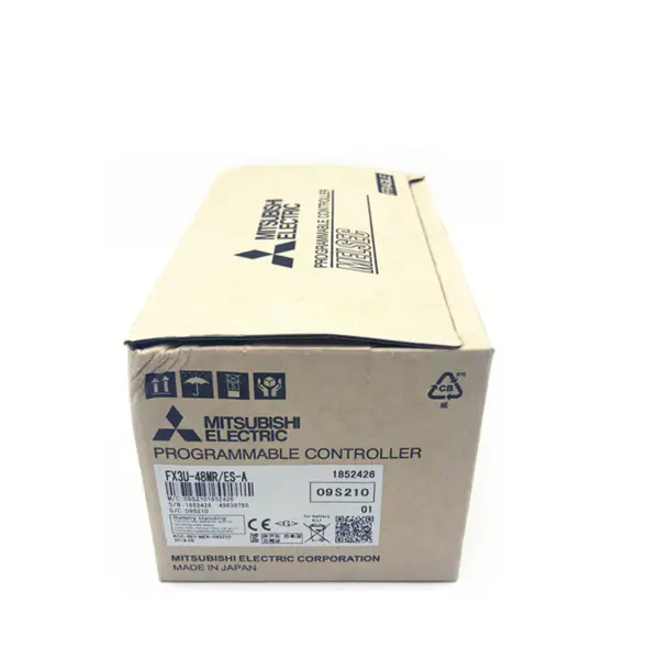 Mitsubishi FX3U Program Control Blow Molding Controller PLC FX3U-48MR-ES-A FX3U-48MR / ES-A for sprøytestøpemaskin