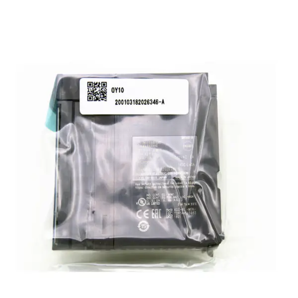Mitsubishi Melsec Q-serie 16-punkts kontaktutgangsenhet med høy hastighet PLC QY10