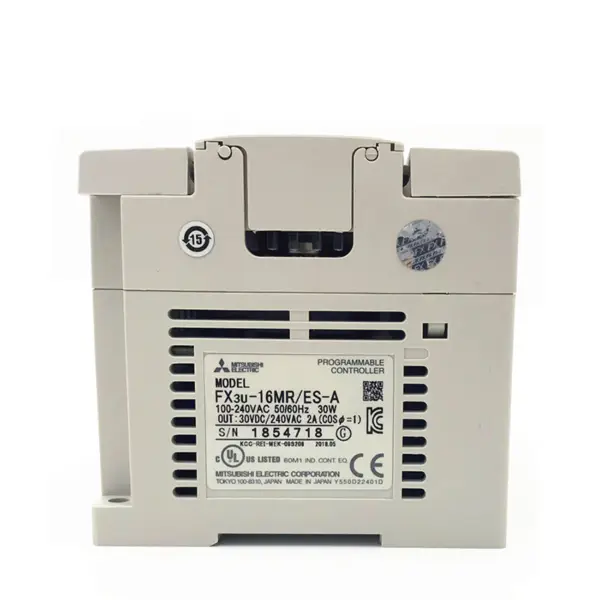 FX3U-16MR/ES-A Mitsubishi FX3U-16 FX3U-16M FX3U-16MR FX3U 16MR ES A PLC Main Units With 16 I/O