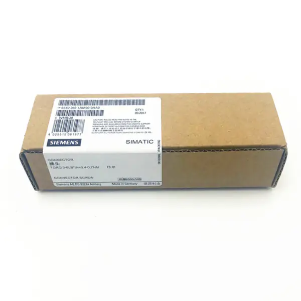 Siemens Simatic S7-300 40-pinners frontkontakt med skruekontakter 6ES7392-1AM00-0AA0