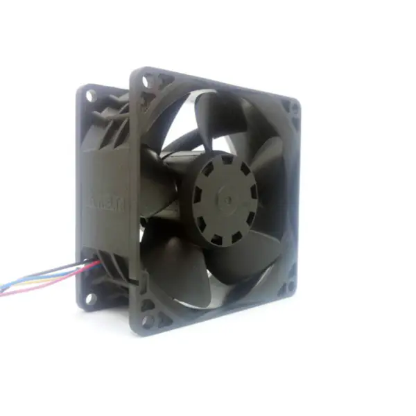 Original Delta-ventilator QFR0812UHE 8CM 12V 1,70A firetråds servervifte med fire ledninger