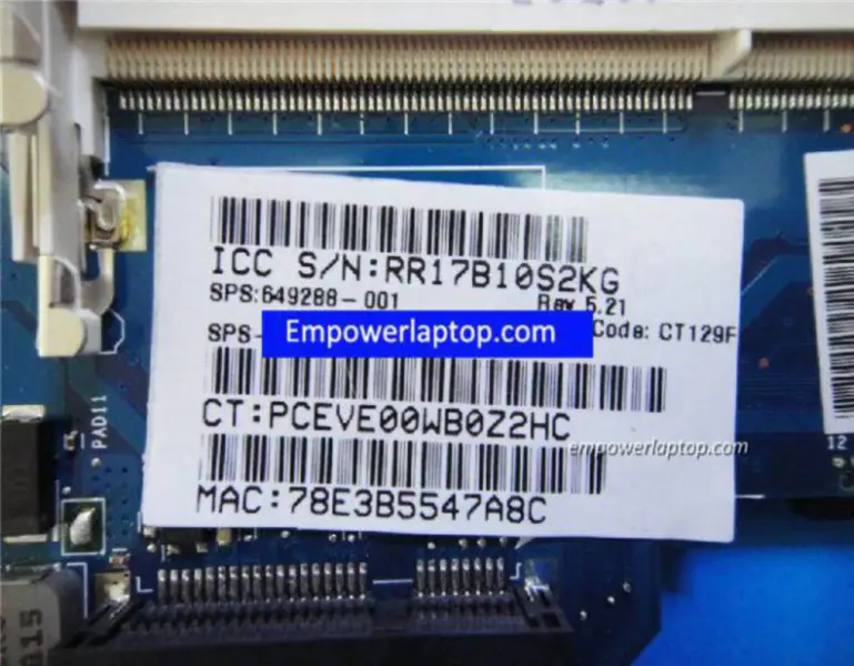 HP G6 G6-1000 G6-2000 649288-001 Motherboard