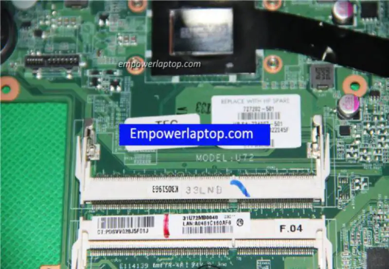 HP 727202-501 DA0U72MB6D0 A8-5545M Motherboard