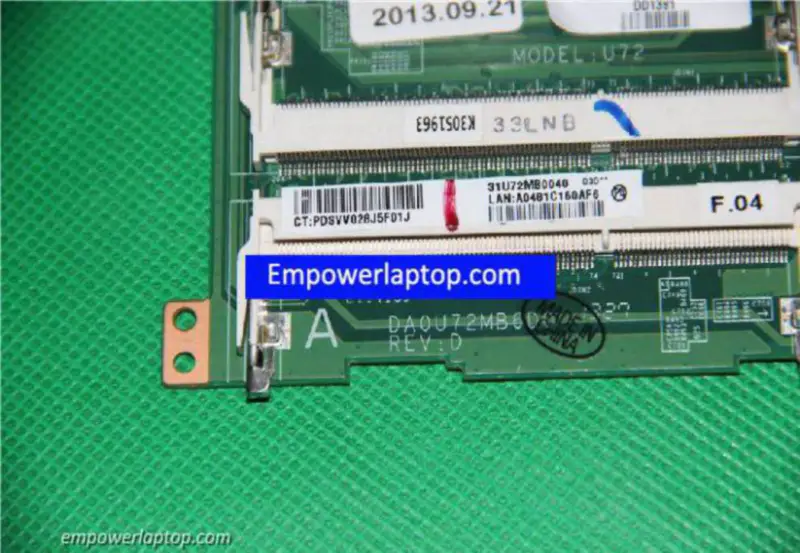 HP 727202-501 DA0U72MB6D0 A8-5545M Motherboard