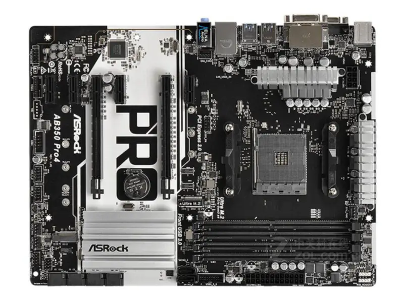 ASROCK AB350 Pro4-hovedkort (kun hovedkort)