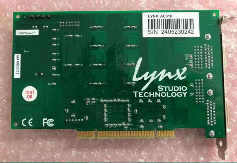 Lynx AES16 8-kanals AES/EBU PCI-lydgrensesnitt A/D/A 192 kHz /DAB/strømming