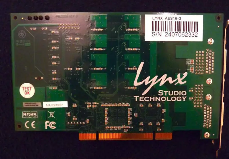 LYNX AES16 profesjonelt lydkort PCI G-grensesnitt