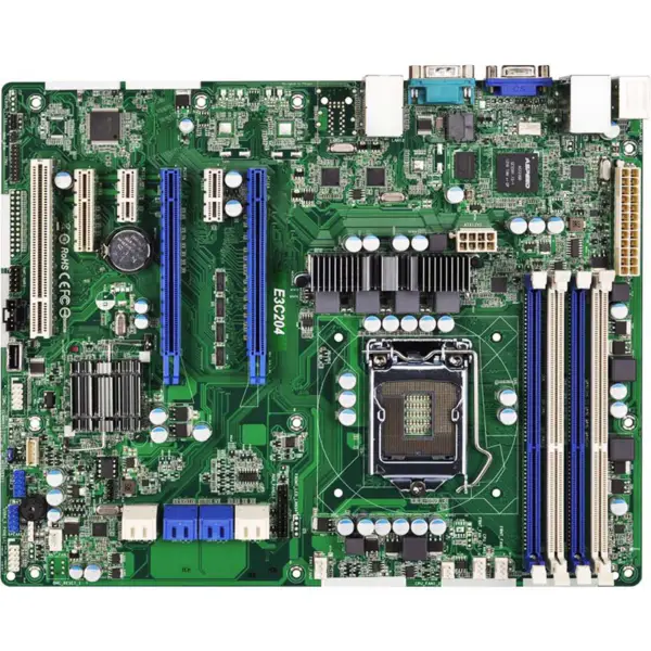 Asrock E3c204 Socket H2 Lga1155 Støtte E3-1200 V2