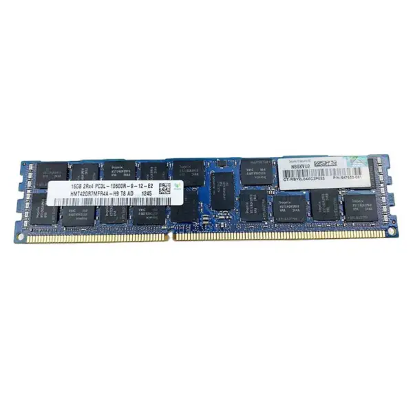 Serverminne for Hp 647901-b21 647653-081 16gb Ddr3 1333 10600r Ram