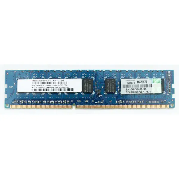 Server Memory For Hp 647907-b21 647657-071 4gb 2rx8 Pc3l-10600e Ddr3 1333 Ecc