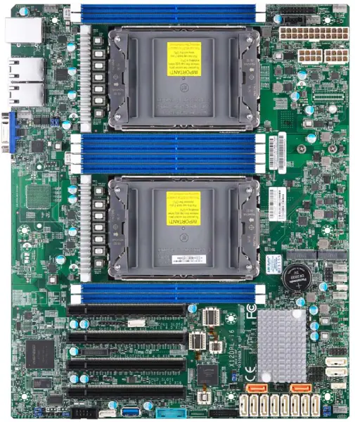 X12dpl-i6 For Supermicro hovedkort Lga-4189 Xeon skalerbare prosessorer Pci-e 4.0 Sata3 (6 Gbps) Dual Lan med Intel I210