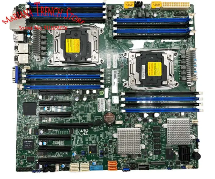 X10drh-c For Supermicro hovedkort Lga2011 E5-2600 V4/v3-familien Ddr4 Dual Port Gbe Lan Sas3 (12gbps) Ipmi 2.0
