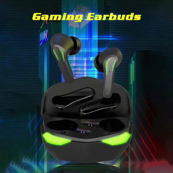 2023 Mobil håndfri trådløs øretelefon 65 ms lav latenstid Gaming Headset Noise Cancelling D17 Tws Earbuds