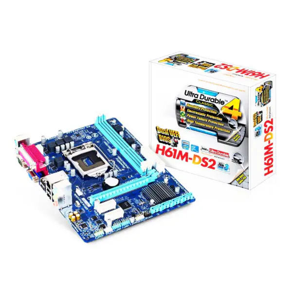 Gpu Motherboard H61 Ddr3 Lga1155 I3 I5 I7 Sata2.0 1333 Dram H61m Ds2