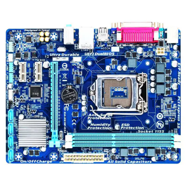 Gpu Motherboard H61 Ddr3 Lga1155 I3 I5 I7 Sata2.0 1333 Dram H61m Ds2