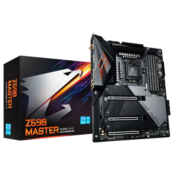 Ga Med Cpu Z590m Lga 1200 Hovedkort 10. 11. Gen Z590 Aorus Master