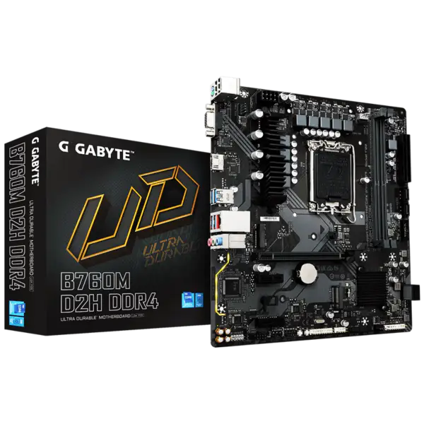 Gigabyte B760M D2H DDR4-hovedkort