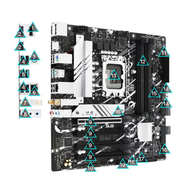 Asus PRIME B760M-A AX D4 hovedkort