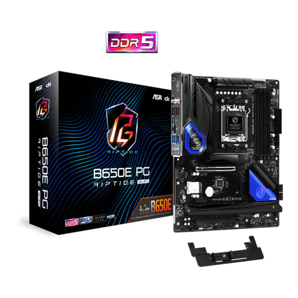 AsRock Atx Motherboard B650e Pg Riptide Wifi Ddr5 Am5 Support Cpu 7950x 7900x 7700x 7600x