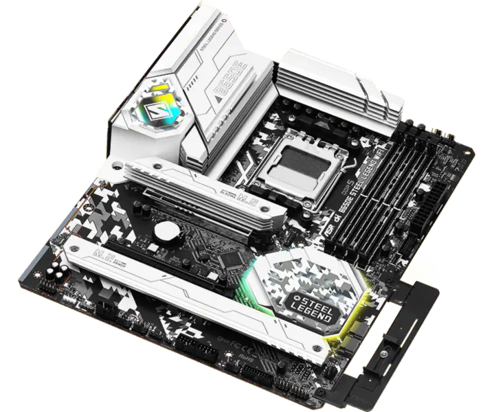 AsRock Atx hovedkort B650e Steel Legend Wifi Ddr5 Am5 støtte CPU 7950x 7900x 7700x 7600x