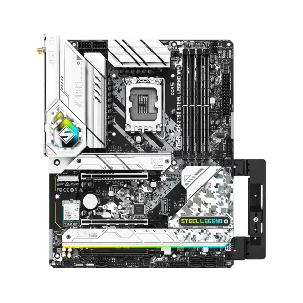 AsRock hovedkort Z790 Steel Legend Wifi6 Ddr5 minne Lga 1700 13th Gen Z790 Steel Legend Wifi6 13600k 13700k