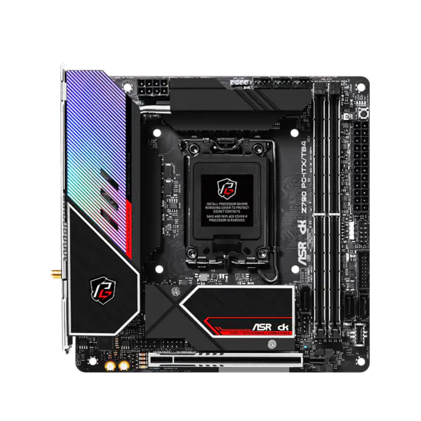AsRock Motherboard Z790 Pg-itx Tb4 Wifi6 Ddr5 Memory Lga 1700 Intl 13th Gen Z790 Pg-itx/tb4 Wifi6 13600k 13700k