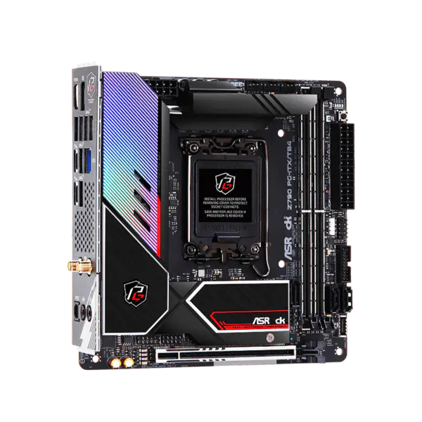 AsRock Motherboard Z790 Pg-itx Tb4 Wifi6 Ddr5 Memory Lga 1700 Intl 13th Gen Z790 Pg-itx/tb4 Wifi6 13600k 13700k