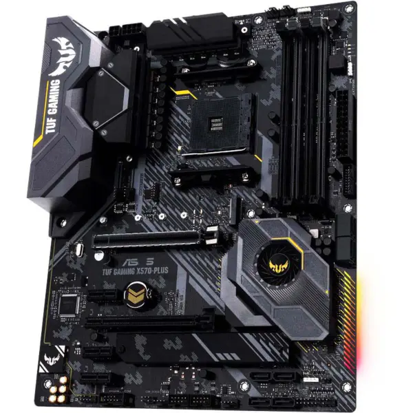 Asus Tuf Gaming X570-plus Argb Motherboard Processor Support 5800x 5900x 5950x