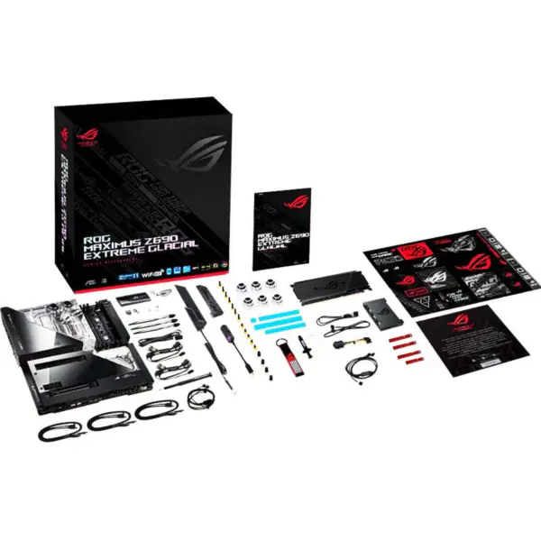 Asus Pc Hovedkort Ddr5 Cpu 12700 2700kf Intl Z690 Lga 1700 Hovedkort Rog Z690 Extreme Glacial