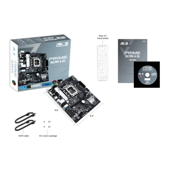 Asus H610 H610i H610m Hovedkort Støtte I5 12400 Ssds M.2 Lga 1700 Hovedkort Prime H610m-a D4 Ddr4