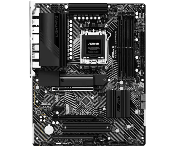 Asrock X670 X670e Hovedkort Am5^5 Støtte 7000 Series Prosessor Socket Am5 Hovedkort X670e Pg Lightning Ddr5 Am5