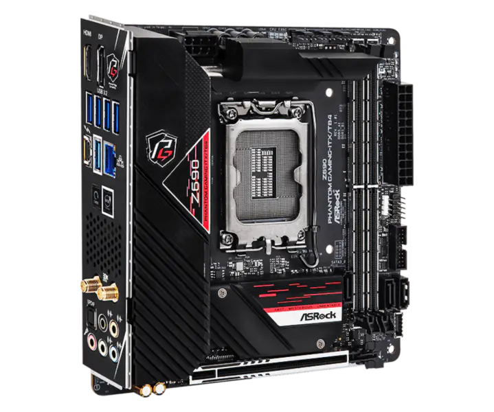 Asrock Z690 Phantom Gaming-itx/tb4 Phantom Gaming Motherboard Ddr5 Support Cpu 12600k 12700 Intl Z690 Lga 1700