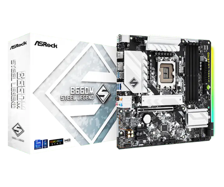 Asrock B660m Steel Legend Ddr4-hovedkort støtter CPU 12700 12600 Intl B660 Lga 1700