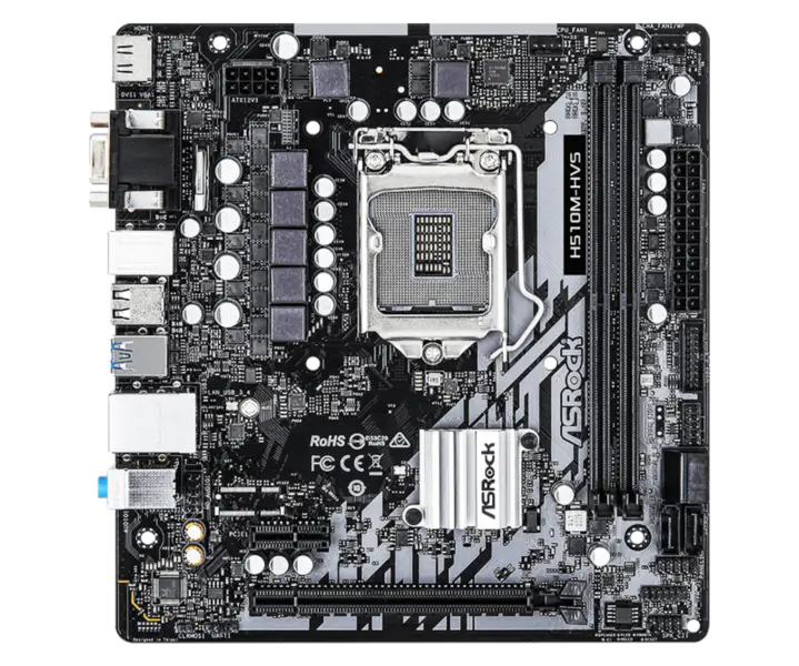 Asrock H510m-hvs Office Game hovedkort støtter CPU 10500 10400 11400f Intl H510/lga 1200 H510m Hvs