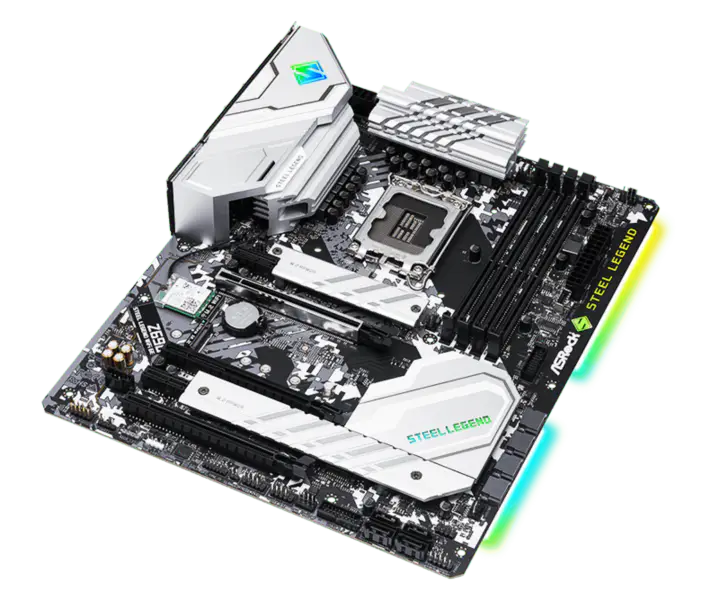Asrock Z690 Steel Legend Wifi6 D5 Steel Legend Motherboard Supports Memory Ddr5 Cpu12700/12900 Intl Z690 Lga1700