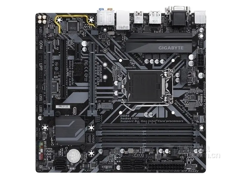 Gigabyte B360M D3H hovedkort LGA1151 DDR4 B360