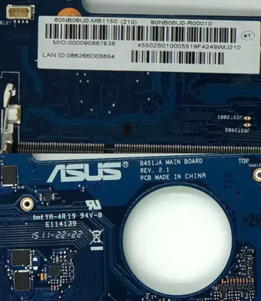 ASUS B451J B451JA Motherboard