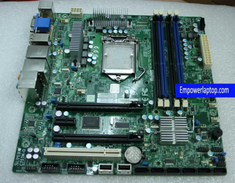 SuperMicro C7SIM-Q 1156-pinners server-hovedkort med dobbelt nettverkskort støtter I3 I5 I7 Xeon CPU