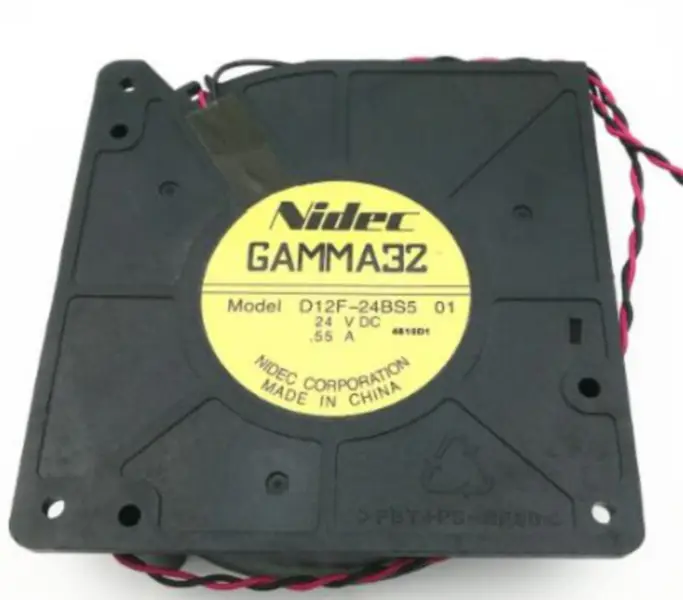 Nidec GAMMA32-vifte D12F-24BS5 01 24V DC 0,55A produsert i Kina
