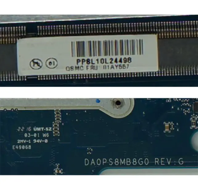 DA0PS8MB8G0 for Lenovo Thinkpad 13 Laptop Motherboard FRU 01AY547 01AY557 01AV598 SR2EY I5-6200U DDR3L