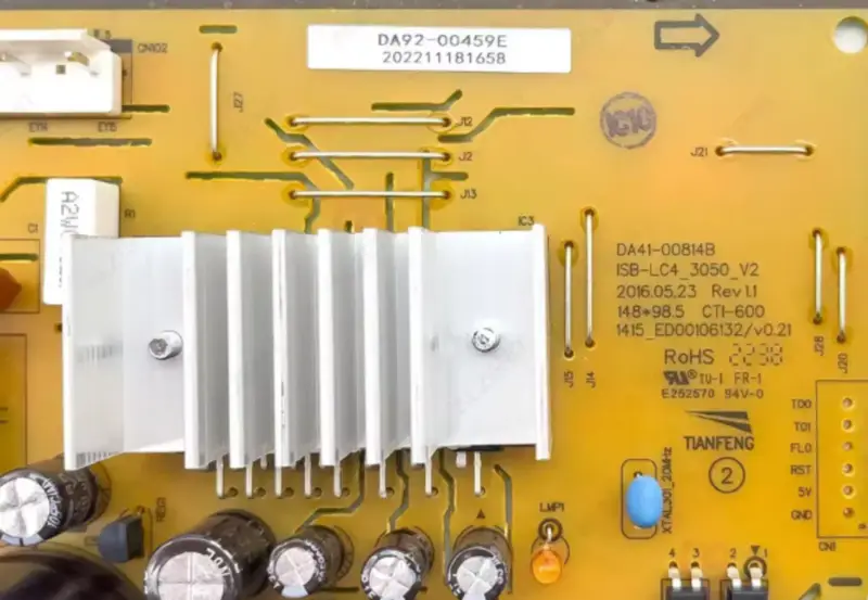 Samsung Refrigerator Control Board DA92-00459E DA92-00459A PCB DA41-00814B DA41-00814C